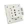 Розетка врізна, Input: AC 100-250V 16A, 2-USB- виходу, White Зображення
