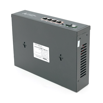 POE комутатор Merlion 4 POE 10/100 + 1Single Fiber Tx1310nm 20km + вбудований блок живлення 52V 1.38A Зображення