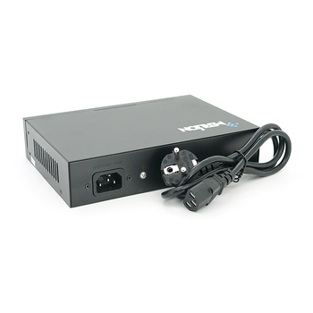 POE комутатор Merlion 4 POE 10/100 + 1Single Fiber Tx1310nm 20km + вбудований блок живлення 52V 1.38A Зображення