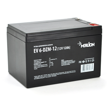 Тягова акумуляторна батарея Merlion EV 6-DZM-12, 12V 12Ah M5 (152*99*98), Q3 Зображення