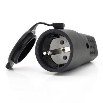 Штепсельний роз'єм з заземленням IP44 16A 250V 602228, Black Изображение