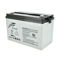 Акумуляторна батарея AGM RITAR HR12380W, Gray Case, 12V 100.0Ah ( 328 х 172 х 215 (220 )) 30.50kg Q1/36 Зображення