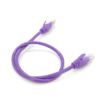 Патч-корд литий RITAR, UTP, RJ45, Cat.5e, 0,5m, фіолетовий, Cu (мідь) Зображення