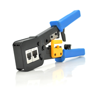 Інструмент Merlion EZ-RJ45 з храповиком для обтискача RJ45 (8P8C) та RJ-12/11 (6P6C), 4P / 6P / 8P Изображение