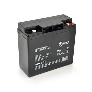 Аккумуляторная батарея EUROPOWER AGM EP12-20M5 12 V 20Ah ( 181 x 76 x  166 (168) )  Black Q4 Изображение