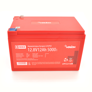 Літій-залізо-фосфатний акумулятор Merlion LiFePO4 12.8V 12AH(4S2P/BMS-15A), (151x99x99)  для електротранспорту, 5000 циклів, Q12 Изображение