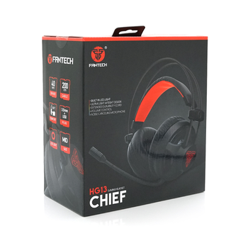 Ігрові навушники з мікрофоном Fantech HG13, Black, USB підсвічування, Color Box (226 * 205 * 114) 0,48кг Зображення