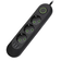 Мережевий фільтр F03U, 3 розетки EU + 3 USB, 1.5 м, перетин 3х0, 75мм, 2500W, Black, Bag Изображение