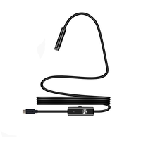 Універсальний ендоскоп 2в1 (USB/MicroUSB) для смартфона/ПК, камера 5.5мм, м'який кабель 1,5м, з LED-підсвічуванням, IP67 Зображення