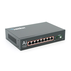 POE комутатор Merlion 8 POE 10/100 + 1Single Fiber Tx1310nm 20km + вбудований блок живлення 52V 2.3A Зображення
