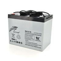 Акумуляторна батарея AGM RITAR RA12-70, Gray Case, 12V 70.0Ah (350 x 167 x 182) Зображення