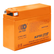 Мотоакумулятор OUTDO (Maxion) GT4B-5 (MF), 12V 2.3 Ah (114 х 39 х 87), Orange, Q20 Изображение