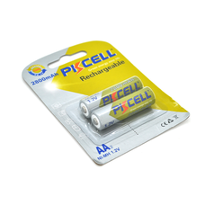 Акумулятор PKCELL 1.2V AA 2800mAh NiMH Rechargeable Battery, 2 штуки у блістері ціна за блістер, Q12 Зображення