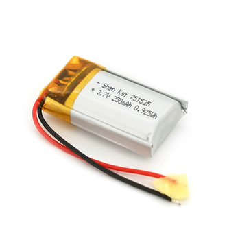 Літій-полімерний акумулятор 7.5*15*25mm (Li-ion 3.7В 250мА·год) Зображення