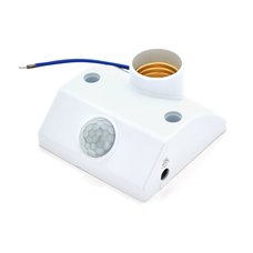 Інфрачервоний датчик руху, 220V макс. навантаження 100W E27, White Зображення