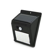 Вуличний ліхтар з сонячною панеллю 20 SMD LED, датчик руху, датчик освітленості, кріплення на стіну, Black, BOX Изображение