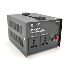 Перетворювач напруги MSKJ ST-800VA (500 Вт) Трансформаторний Input 220 V/Output 110 V, + 2 універсальні розетки Зображення