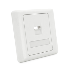Рамка 86х86 під 1 модуль Keystone Jack RJ-45 кат.5E UTP, 1-port Q100 Изображение