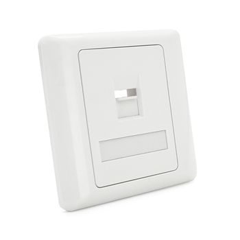 Рамка 86х86 під 1 модуль Keystone Jack RJ-45 кат.5E UTP, 1-port Q100 Зображення