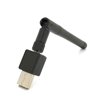 Бездротовий мережевий адаптер з антеною 10см 2DBI Wi-Fi-USB Merlion LV-UW02-2DB, 802.11bgn, 300MB, 2.4 GHz, WIN7/XP/Vista/2K/MAC/LINUX Изображение