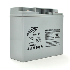 Акумуляторна батарея AGM RITAR HR12-60W, Gray Case, 12V 17.0Ah ( 181 х 77 х 167 (167 ) 4.80 kg Q4 Изображение
