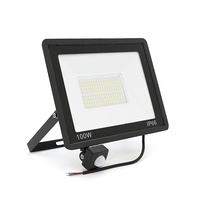 Прожектор LED з датчиком руху Ritar ZB-PGGY-100W, 100W, SMD2835, IP65, 8000Lm, 6500K (100%), Ra>70, 271*200*40mm, Black Изображение