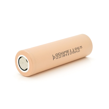 Акумулятор 18650 Li-Ion LG INR18650 ME1 (LGDAME11865), 2100mAh, 4.2A, 4.2 / 3.65 / 2.8V, Orange, 2 шт. в упаковці, ціна за 1 шт Зображення