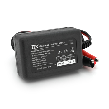 Автоматичне ЗУ для акумулятора HE 12V, 100-260V, 1A, LCD, клеми (AGM/Gel/Lead) Зображення