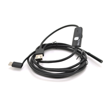 Універсальний ендоскоп 3в1 (USB/MicroUSB/Type-C) для смартфона/ПК, камера 5.5мм, жорсткий кабель 2м, з LED-підсвічуванням, IP67 Изображение