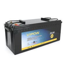 Акумуляторна батарея Vipow LiFePO4 25,6V 100Ah з вбудованою ВМS платою 80A (523*207*215) Изображение