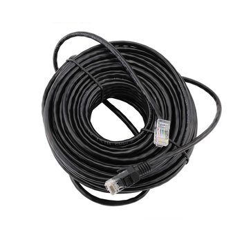 Патч-корд литий RITAR, CCA, UTP, RJ45, Cat.5e, 30m, чорний Q75 Зображення