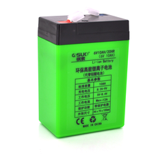 Акумуляторна батарея літієва QiSuo 6V 10A з елементами Li-ion 18650 (70X46X100) + зарядний пристрій 8,4V 1A + крокодили Изображение