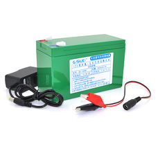 Акумуляторна батарея літієва QiSuo 12V 8A з елементами Li-ion 18650 (150X64,5X97,7) + зарядний пристрій 12,6V/1A + крокодили Изображение