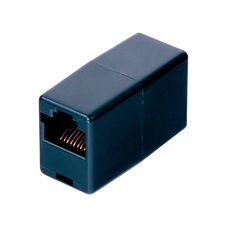 З'єднувач RJ45 8P8C мама/мама RJ45 для з'єднання кабелю, чорний, Q100 Изображение