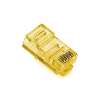 Конектор Ritar RJ-45 8P8C UTP Cat-5 (100 шт / уп.) Q100 Yellow в тубі Изображение