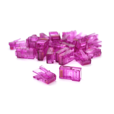 Конектор Ritar RJ-45 8P8C UTP Cat-5 (100 шт / уп.) Q100 Violet Изображение