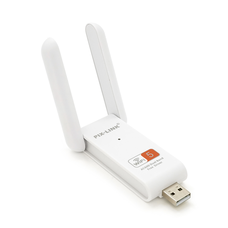 Бездротовий мережевий адаптер Wi-Fi-USB Merlion LV-UAC03D,RTL8811CU, з 2-ма антенами 10см,802.11bgn ,600MB,2.4 GHz,Blister Изображение