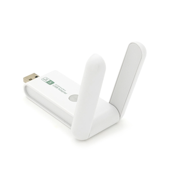 Бездротовий мережевий адаптер Wi-Fi-USB3.0 Merlion LV-UAC15,RTL8812BU, з 2-ма антенами 10см,802.11bgn, 1200MB,2.4 GHz,Blister Изображение