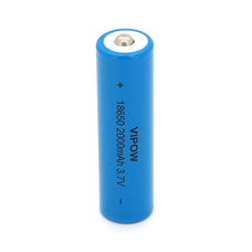 Акумулятор 18650 Li-Ion Vipow ICR18650 TipTop, 2000mAh, 3.7V, Blue Q50/500 Изображение