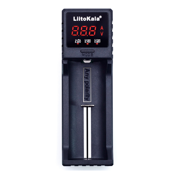 ЗУ універсальне Liitokala Lii-S1,1 канал, LCD дисплей, підтримує Li-ion, Ni-MH та Ni-Cd AA (R6), ААA (R03), AAAA, С (R14) Зображення
