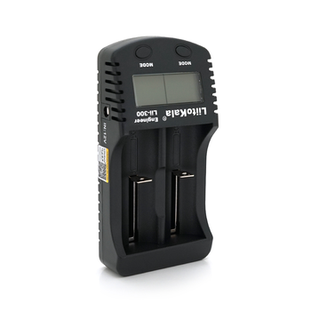 ЗУ універсальне Liitokala Lii-300, 2 канали, LCD дисплей, підтримує Li-ion, Ni-MH та Ni-Cd AA (R6), ААA (R03), AAAA, С (R14) Зображення