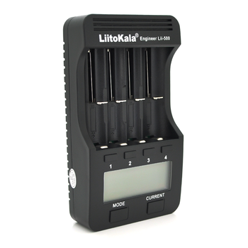 ЗУ універсальне Liitokala Lii-500, 4 канали, LCD дисплей, підтримує Li-ion, Ni-MH та Ni-Cd AA (R6), ААA (R03), AAAA, С (R14) Изображение