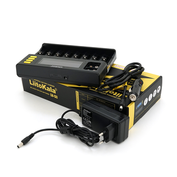ЗУ універсальне Liitokala Lii-S8, АЗУ+СЗУ, 8 каналів, LCD дисплей, підтримує Li-ion, Ni-MH та Ni-Cd AA (R6), ААA (R03), AAAA, С (R14) Зображення