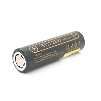 Акумулятор 18650 Li-Ion LiitoKala Lii-22A, 2200mah (2100-2300mah), 3.7V (2.75-4.2V), Black, PVC BOX Q2,  цена за 1 шт Зображення