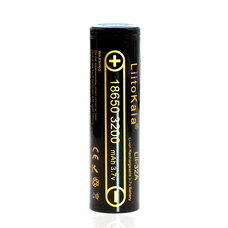 Акумулятор 18650 Li-Ion LiitoKala Lii-32A, 3200mAh (3050-3350mAh), 3.7V (2.75-4.2V), Black, PVC BOX Q2, ціна за 1 шт Зображення