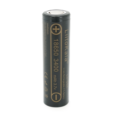 Акумулятор 18650 Li-Ion LiitoKala Lii-34A, 3400mAh (3250-3350mAh), 3.7V (2.75-4.2V), Black, , 2 шт в упаковці, ціна за 1 шт Зображення