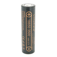 Акумулятор 18650 Li-Ion LiitoKala Lii-35A, 3500mah (3550-3650mah, 3.7V (2.75-4.2V), Black, PVC BOX Q2,  цiна за 1 шт Зображення