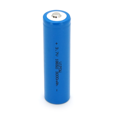 Акумулятор 18650 Li-Ion Vipow ICR18650 TipTop, 3000mAh, 3.7V, Blue Изображение