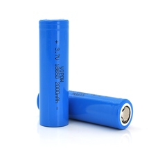 Акумулятор 18650 Li-Ion Vipow ICR18650 FlatTop, 2000mAh, 3.7V, Blue Изображение