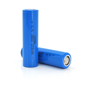 Акумулятор 18650 Li-Ion Vipow ICR18650 FlatTop, 2200mAh, 3.7V, Blue Зображення